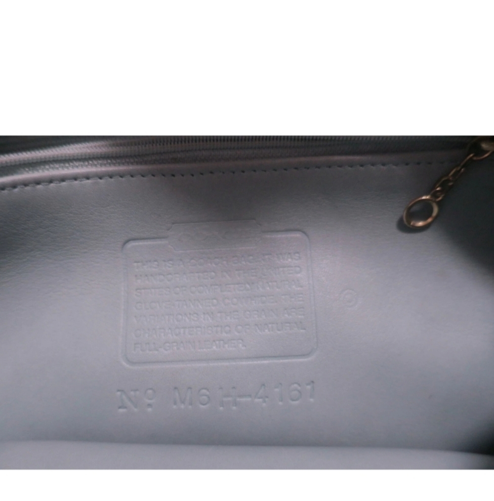 Vintage Coach leather soho zip boho shoulder bag aqua green M6H-4161,made in USA - Picture 2 of 16
